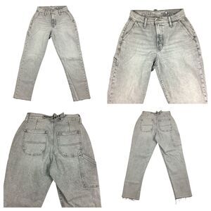 Old Navy Women 4 Capenter Sky Hi Straight Leg Jeans Soft Grunge Alternative Mom